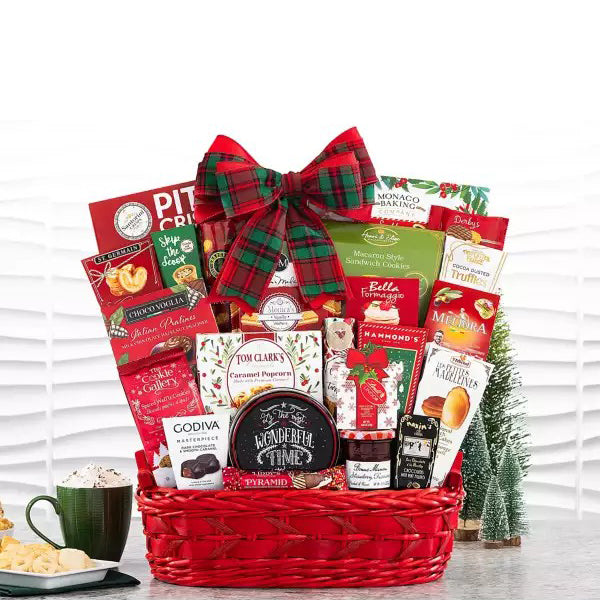 Festive Red Delights Gift Basket