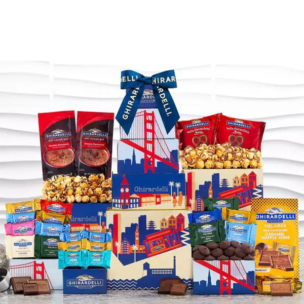 Ghirardelli Milk and Dark Chocolate Tower