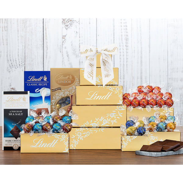 Deluxe Lindt Chocolate Gift Tower
