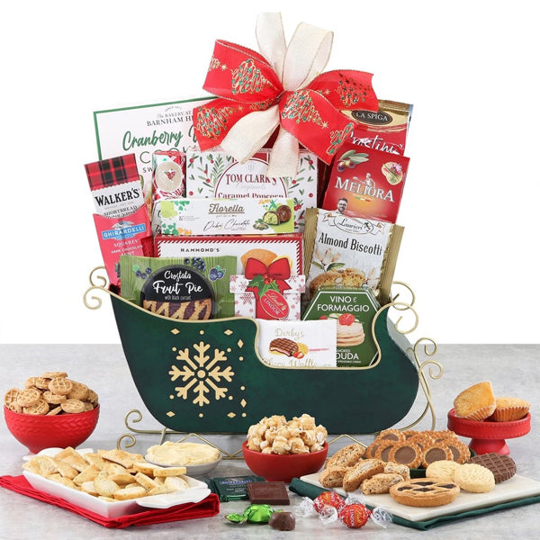 Gourmet Green Holiday Sleigh