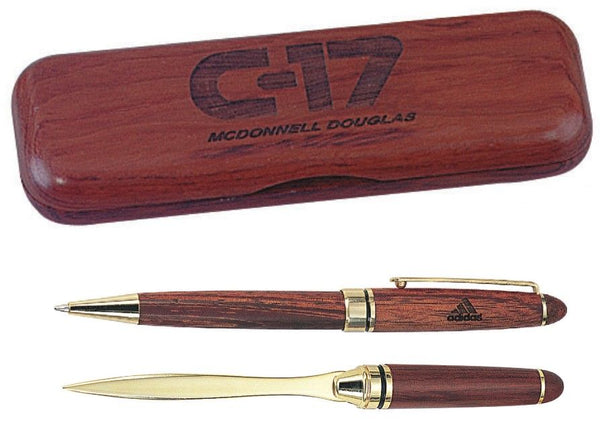 Rosewood Pen and Letter Opener Gift Set