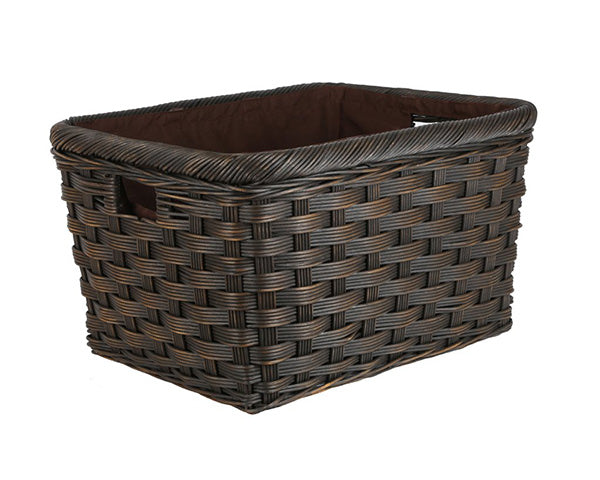 Rectangular Wicker Donation Baskets